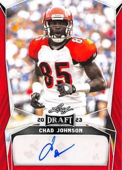 2023 Leaf Draft - Autographs Red #BA-CJ1 Chad Johnson Front