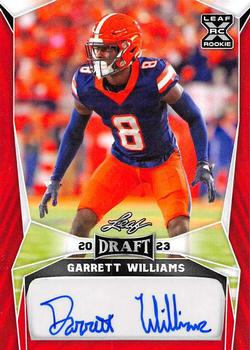 2023 Leaf Draft - Autographs Red #BA-GW1 Garrett Williams Front