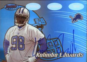 2002 Bowman's Best - Gold #146 Kalimba Edwards Front