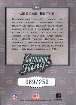 2002 Donruss - Gridiron Kings Studio #GK-2 Jerome Bettis Back