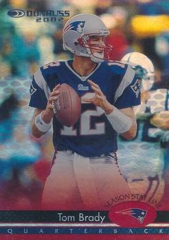 2002 Donruss - Stat Line Season #112 Tom Brady Front
