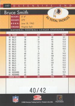 2002 Donruss - Stat Line Season #197 Bruce Smith Back