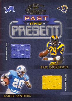 2002 Donruss Classics - Past and Present #PP-22 Eric Dickerson / Barry Sanders Front