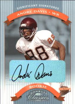2002 Donruss Classics - Significant Signatures #165 Andre Davis Front