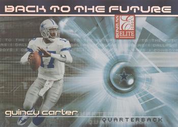 2002 Donruss Elite - Back to the Future #BF-6 Quincy Carter Front