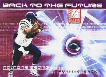 2002 Donruss Elite - Back to the Future #BF-9 Natrone Means Front