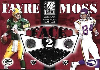 2002 Donruss Elite - Face to Face #FF-6 Randy Moss / Brett Favre Front