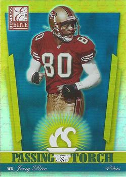 2002 Donruss Elite - Passing the Torch #PT-15 Jerry Rice Front