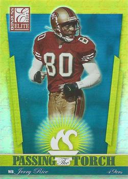 2002 Donruss Elite - Passing the Torch #PT-24 Jerry Rice / Terrell Owens Front