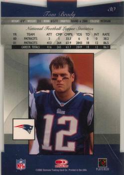 2002 Donruss Elite - Status #30 Tom Brady Back