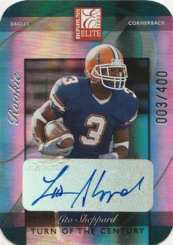 2002 Donruss Elite - Turn of the Century Autographs #189 Lito Sheppard Front