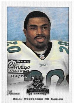 2002 Donruss Gridiron Kings - Chicago Collection #116 Brian Westbrook Front