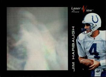 1996 Pinnacle Laser View #8 Jim Harbaugh Front
