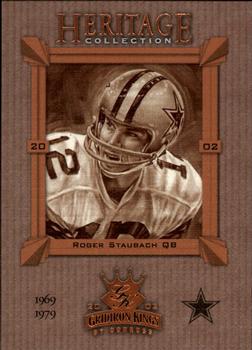 2002 Donruss Gridiron Kings - Heritage Collection #HC-20 Roger Staubach Front