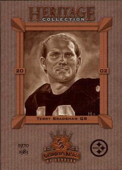 2002 Donruss Gridiron Kings - Heritage Collection #HC-23 Terry Bradshaw Front