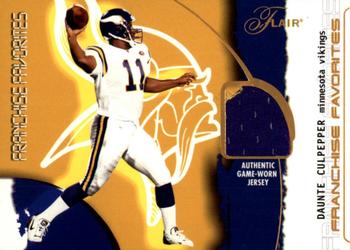 2002 Flair - Franchise Favorites Jerseys #NNO Daunte Culpepper Front