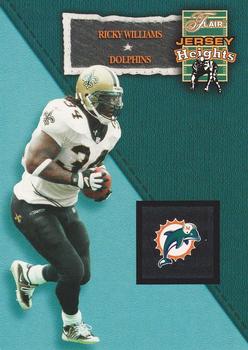 2002 Flair - Jersey Heights #1 JH Ricky Williams Front
