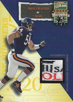 2002 Flair - Jersey Heights Jerseys Hot Numbers #NNO Brian Urlacher Front