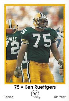1989 Green Bay Packers Police - Grafton State Bank, Grafton Police Department #9 Ken Ruettgers Front