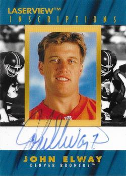 1996 Pinnacle Laser View - Inscriptions #NNO John Elway Front