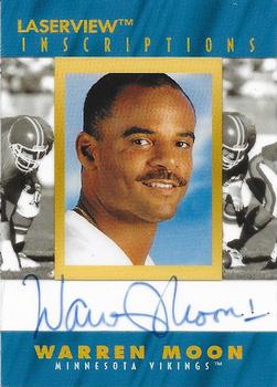 1996 Pinnacle Laser View - Inscriptions #NNO Warren Moon Front