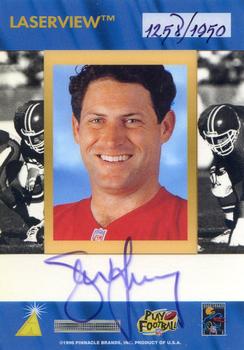 1996 Pinnacle Laser View - Inscriptions #NNO Steve Young Back