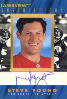1996 Pinnacle Laser View - Inscriptions #NNO Steve Young Front