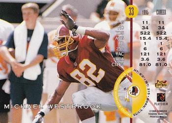 1996 Leaf #33 Michael Westbrook Back