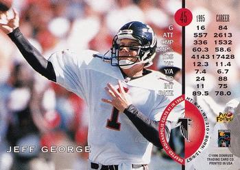 1996 Leaf #45 Jeff George Back