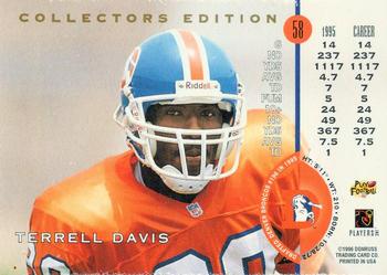 1996 Leaf - Collector's Edition Autographs #3 Terrell Davis Back