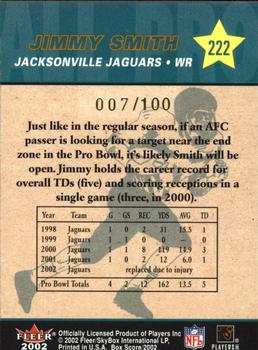 2002 Fleer Box Score - First Edition #222 Jimmy Smith Back