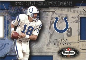 2002 Fleer Box Score - Press Clippings #10PC Peyton Manning Front