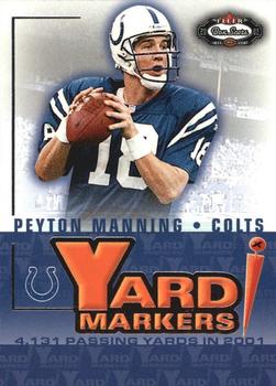 2002 Fleer Box Score - Yard Markers #6YM Peyton Manning Front