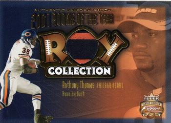 2002 Fleer Focus Jersey Edition - ROY Collection Jersey Patch #ROY-AT Anthony Thomas Front