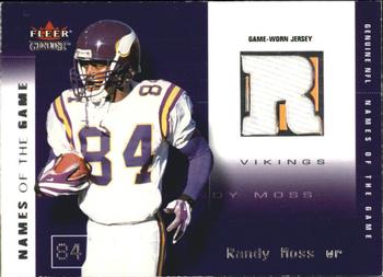 2002 Fleer Genuine - Names of the Game Jerseys #RM-NG Randy Moss Front