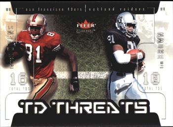 2002 Fleer Genuine - TD Threats #2 TD Terrell Owens / Tim Brown Front