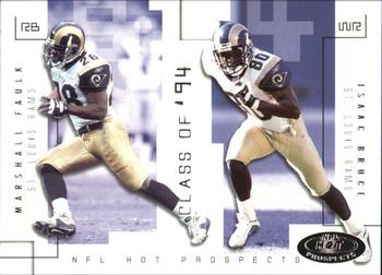 2002 Fleer Hot Prospects - Class Of #8  CO Marshall Faulk / Isaac Bruce Front