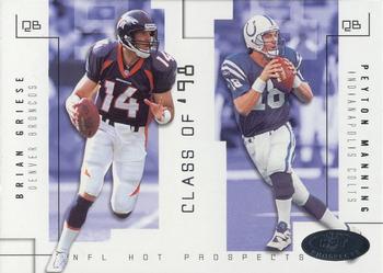 2002 Fleer Hot Prospects - Class Of #9  CO Brian Griese / Peyton Manning Front