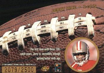 1996 Leaf - Statistical Standouts #2 Jerry Rice Back