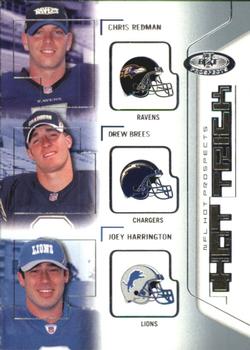 2002 Fleer Hot Prospects - Hat Trick #1 HT Chris Redman / Drew Brees / Joey Harrington Front