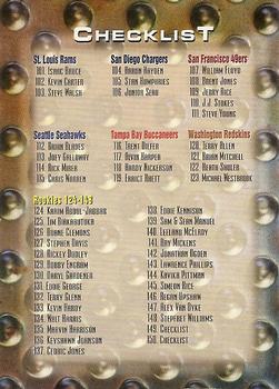 1996 Fleer Metal #150 Checklist Front
