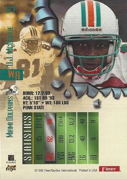 1996 Fleer Metal #67 O.J. McDuffie Back