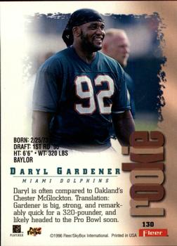 1996 Fleer Metal #130 Daryl Gardener Back