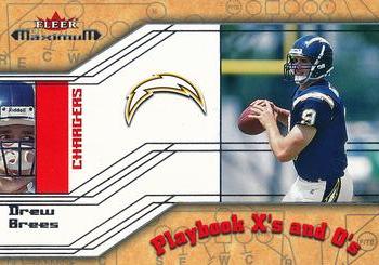 2002 Fleer Maximum - Playbook X's and O's #15 XO Drew Brees Front