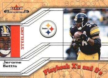 2002 Fleer Maximum - Playbook X's and O's #19 XO Jerome Bettis Front