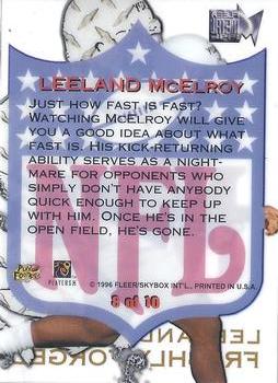 1996 Fleer Metal - Freshly Forged #8 Leeland McElroy Back