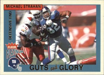 2002 Fleer Platinum - Guts and Glory #3 GG Michael Strahan Front
