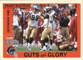 2002 Fleer Platinum - Guts and Glory #8 GG Grant Wistrom Front