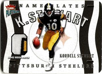 2002 Fleer Platinum - Nameplates #N-KS Kordell Stewart Front