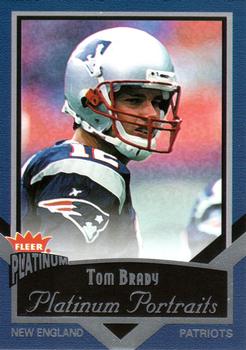 2002 Fleer Platinum - Portraits #9 PP Tom Brady Front